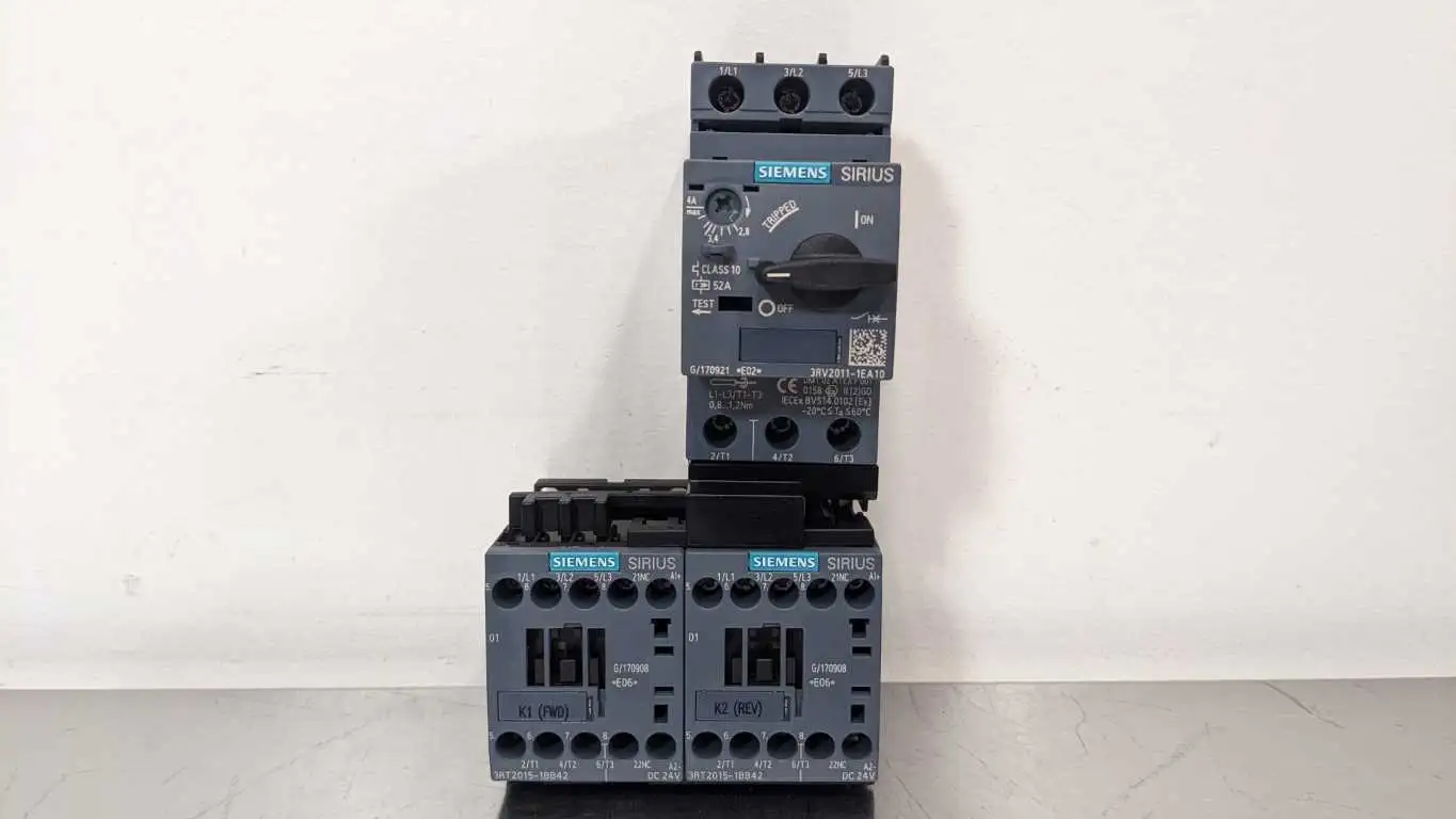 Siemens 3RA2210-1EA152BB4 Reversing Combination Starter 2.8-4A S00