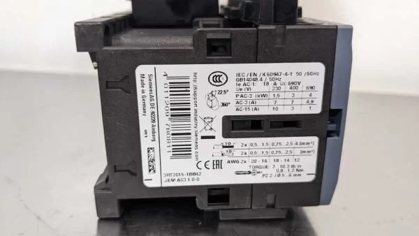 3RA2210-1EA152BB4, Siemens, Reversing Combination Starter