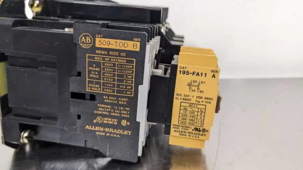 592-JOV16 509-TOD, Allen-Bradley, Motor Starter Overload Relay