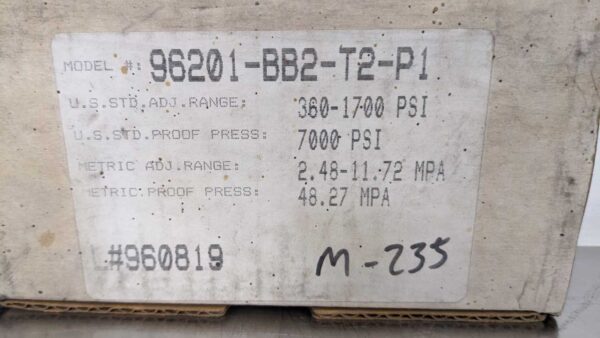 96201-BB2-T2-P1, Barksdale, Compact Pressure Switch