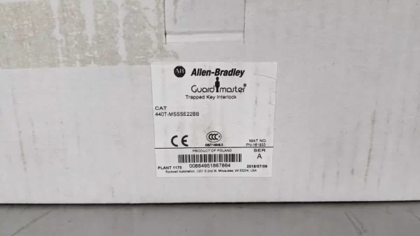 440T-MSSSE22BB, Allen-Bradley, Trapped Key Interlock SlamLock