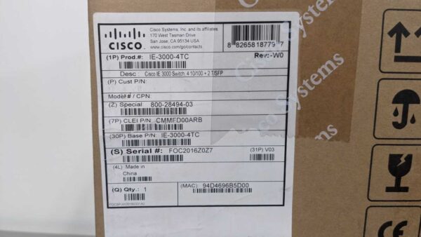 IE-3000-4TC, Cisco, Switch 5125 9 Cisco IE 3000 4TC 1