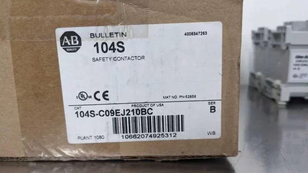 104S-C09EJ210BC, Allen-Bradley, Safety Contactor