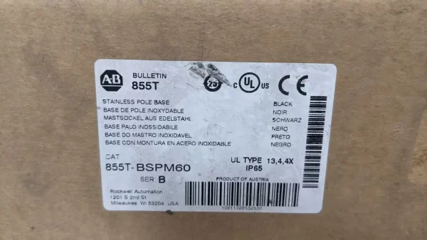 855T-BSPM60, Allen-Bradley, Stainless Pole Base