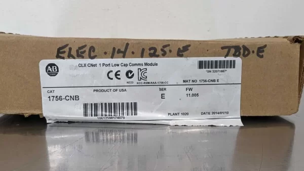 1756-CNB, Allen-Bradley, CLX Cnet 1 Port Low Cap Comms Module