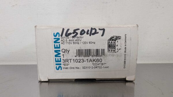 3RT1023-1AK60, Siemens, Contactor