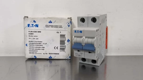 PLS6-C20/2-MW, Eaton, Miniature Circuit Breaker