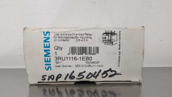 3RU1116-1EB0, Siemens, Overload Relay