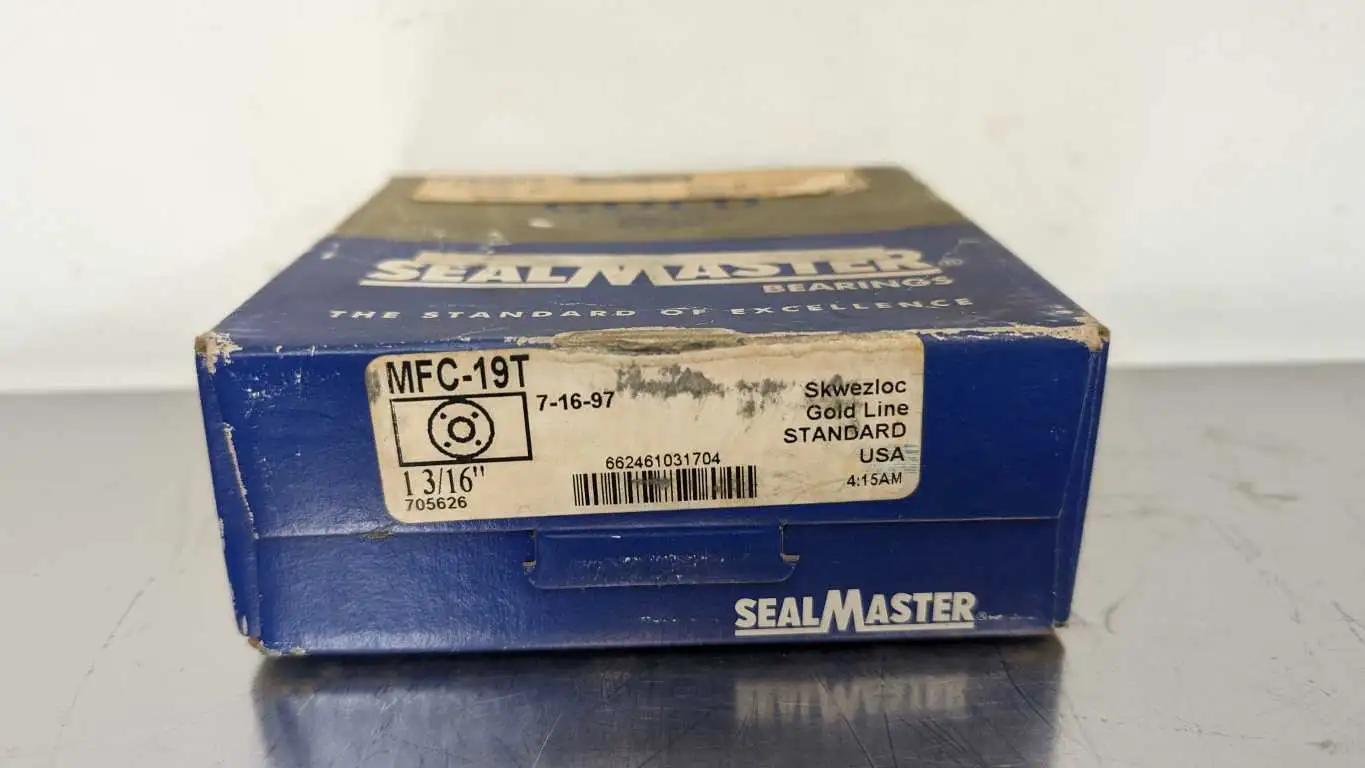 Sealmaster MFC-19T Flange Mounted Bearing 1-3/16″ ID Gold Line