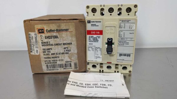 EHD3100L, Cutler-Hammer, Industrial Circuit Breaker 5190 1 Cutler Hammer EHD3100L 1
