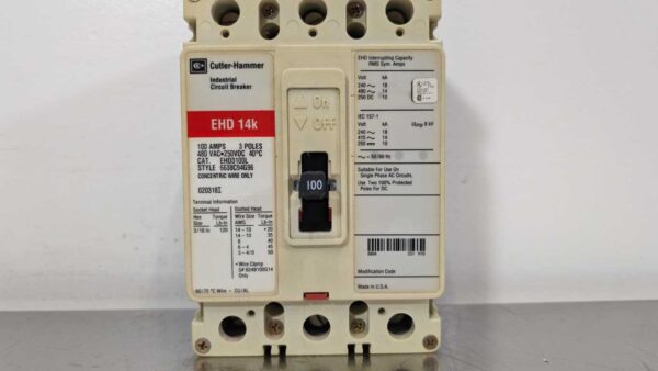 EHD3100L, Cutler-Hammer, Industrial Circuit Breaker 5190 5 Cutler Hammer EHD3100L 1