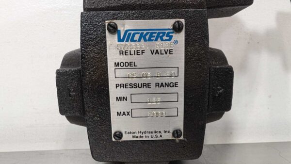 CS 06 B 50, Vickers, Hydraulic Relief Valve