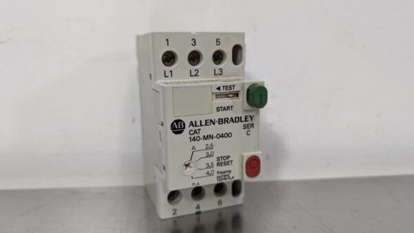 140-MN-0400, Allen-Bradley, Manual Motor Starter Circuit Breaker 5209 1 Allen Bradley 140 MN 0400 1