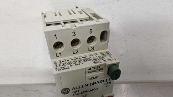 140-MN-0400, Allen-Bradley, Manual Motor Starter Circuit Breaker 5209 2 Allen Bradley 140 MN 0400 1