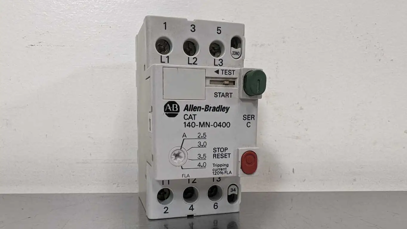 Allen-Bradley 140-MN-0400 140-A210 Manual Motor Starter Circuit Breaker Ser C 2.5-4.0A 3 Pole