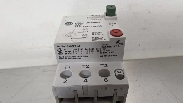 140-MN-0400 140-A210, Allen-Bradley, Manual Motor Starter Circuit Breaker