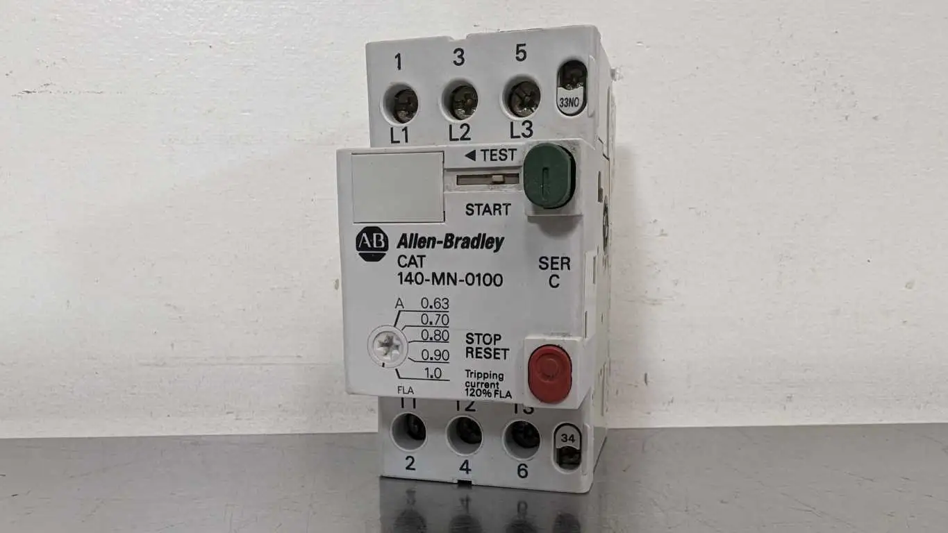 Allen-Bradley 140-MN-0100 140-A210 Manual Motor Starter Circuit Breaker Ser C 0.63-1.0A 3 Pole