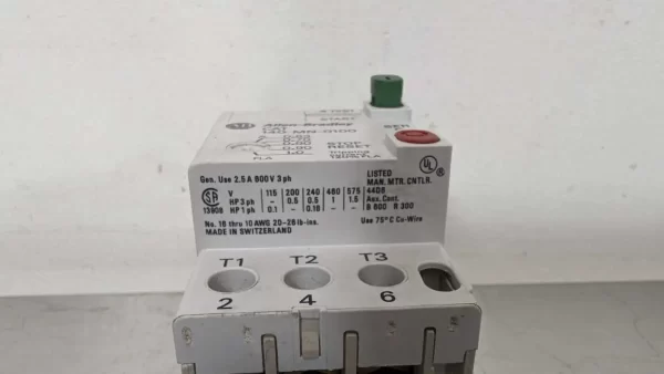 140-MN-0100, Allen-Bradley, Manual Motor Starter Circuit Breaker