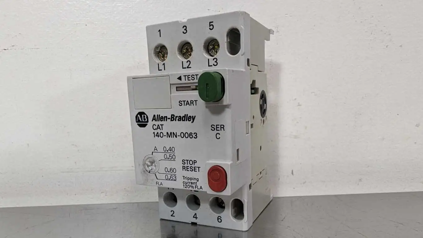 Allen-Bradley 140-MN-0063 Manual Motor Starter Circuit Breaker Ser C 0.40-0.63A 3 Pole