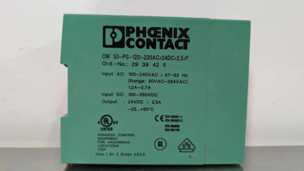 CM 50-PS-120-230AC/24VDC/S,5/F, Phoenix Contact, Power Supply