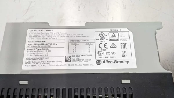 25B-D1P4N104, Allen-Bradley, AC Drive