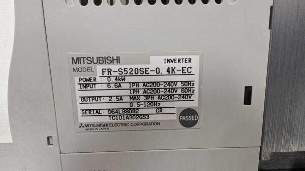 FR-S520SE-0.4K-EC, Mitsubishi, Inverter Drive 5227 6 Mitsubishi FR S520SE 0 4K EC 1