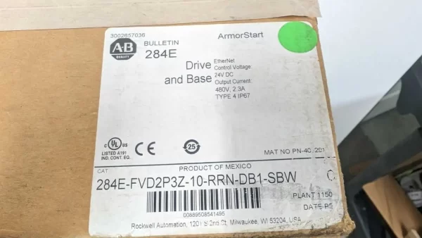 284E-FVD2P3Z-10-RRN-DB1-SBW, Allen-Bradley, Drive and Base