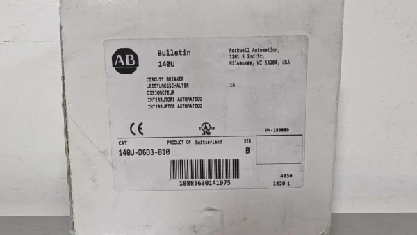 140U-D6D3-B10, Allen-Bradley, Circuit Breaker