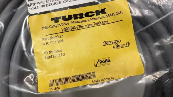 WSC 5711-10M, Turck, Single Ended Cordset, U-0437