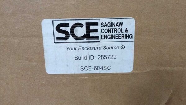 SCE-604SC, SCE Saginaw Control & Engineering, Electrical Enclosure, 285722 5272 6 SCE Saginaw Control and Engineering SCE 604SC 1