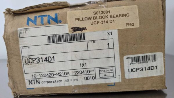 UCP314D1, NTN, Pillow Block Bearing