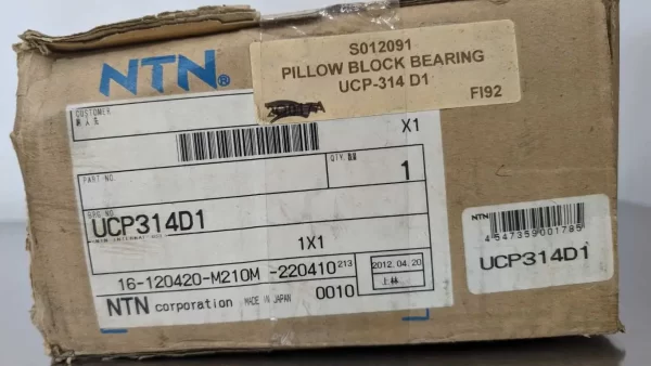 UCP314D1, NTN, Pillow Block Bearing