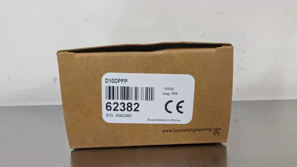 D10DPFP, Banner, High Performance Fiber Optic Sensor, 62382