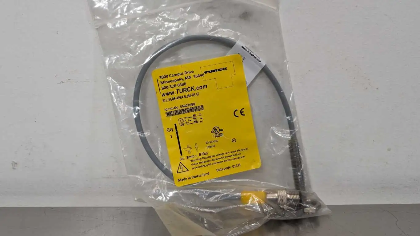 Turck BI 2-EG08-AP6X-0.3M-RS-4T Inductive Sensor S4602088 2mm 10-30VDC 150mA