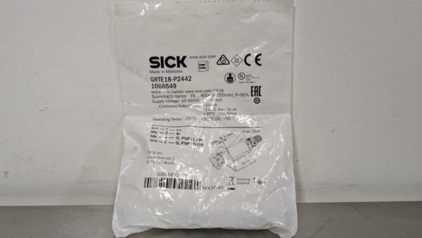 GRTE18-P2442, Sick, Cylindrical Photoelectric Sensor, 1066549 5287 1 Sick GRTE18 P2442 1