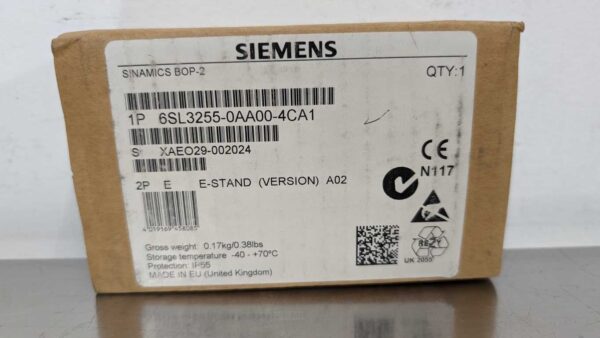 6SL3255-0AA00-4CA1, Siemens, Basic Operator Panel, SINAMICS BOP-2 5295 4 Siemens 6SL3255 0AA00 4CA1 1