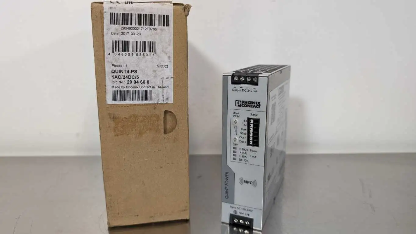 Phoenix Contact QUINT4-PS 1AC/24DC/5 Power Supply 29 04 60 0 24VDC 5A