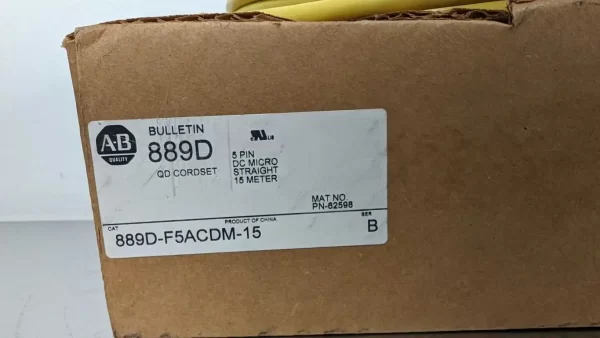 889D-F5ACDM-15, Allen-Bradley, QD Cordset DC Micro Straight, PN-62598