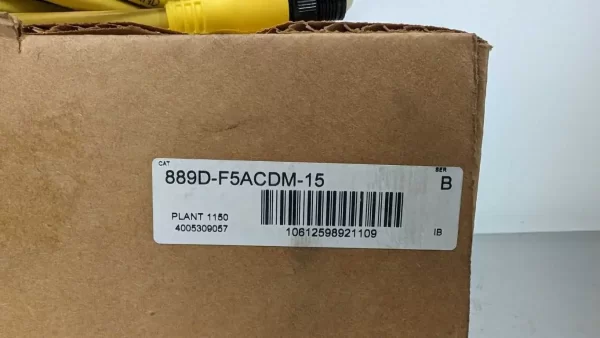 889D-F5ACDM-15, Allen-Bradley, QD Cordset DC Micro Straight, PN-62598