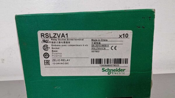 RSLZVA1, Schneider Electric, Relay Socket Base