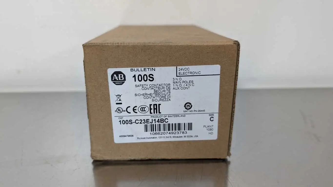 Allen-Bradley 100S-C23EJ14BC Safety Contactor PN-28445 Ser C 24VDC