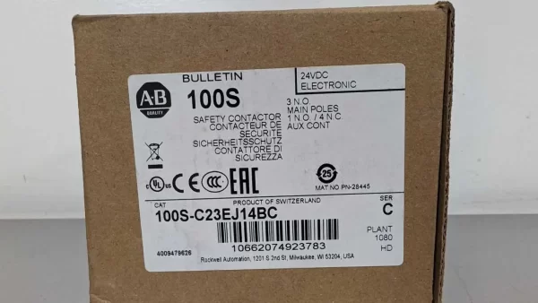 100S-C23EJ14BC, Allen-Bradley, Safety Contactor, PN-28445