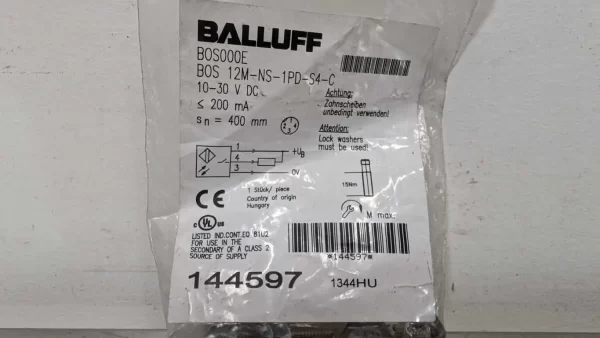 BOS 12M-NS-1PD-S4-C, Balluff, Diffuse Sensor, BOS000E