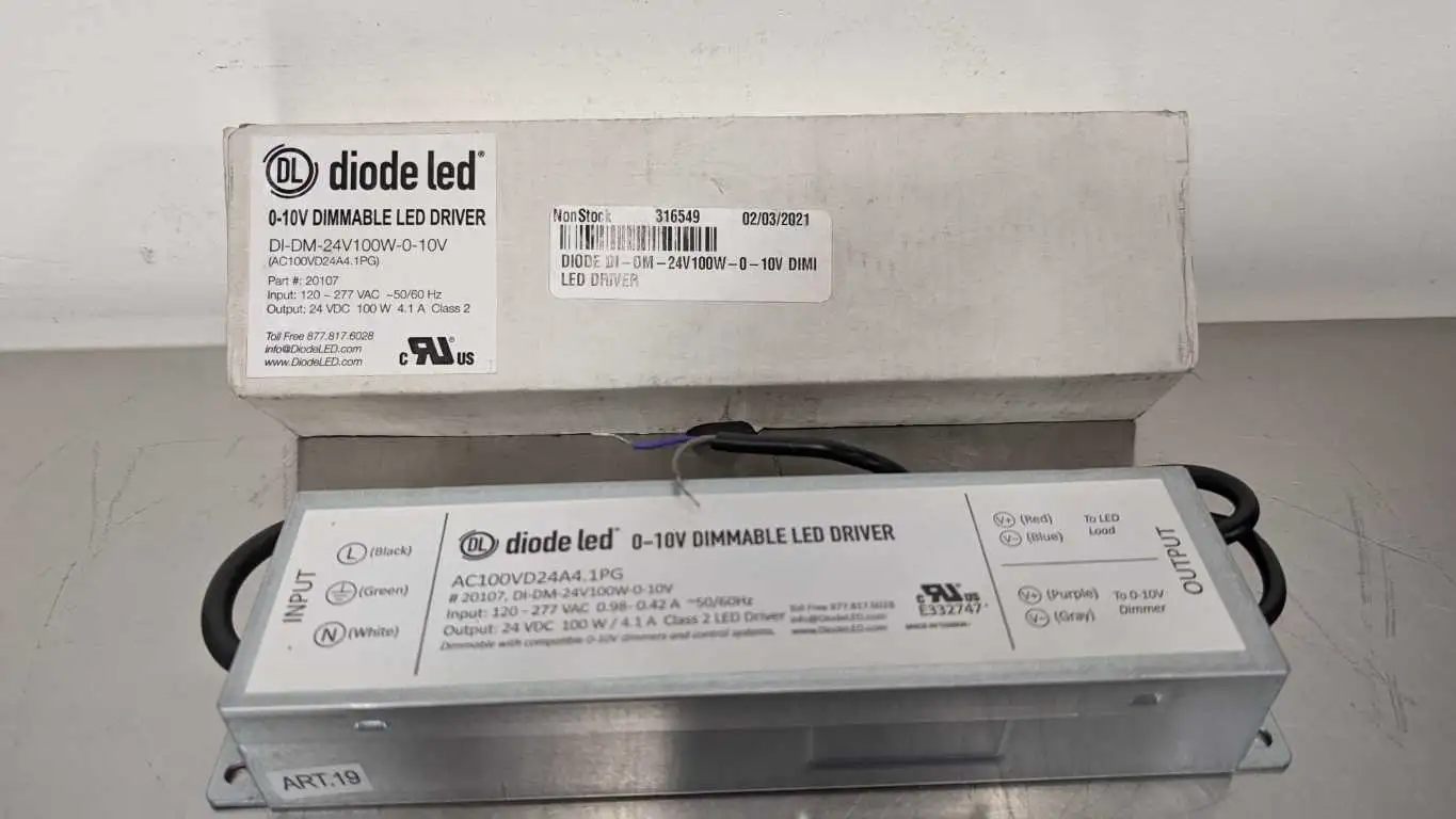 Diode LED DI-DM-24V100W-0-10V Dimmable LED Driver AC100VD24A4.1PG 20107 0-10V