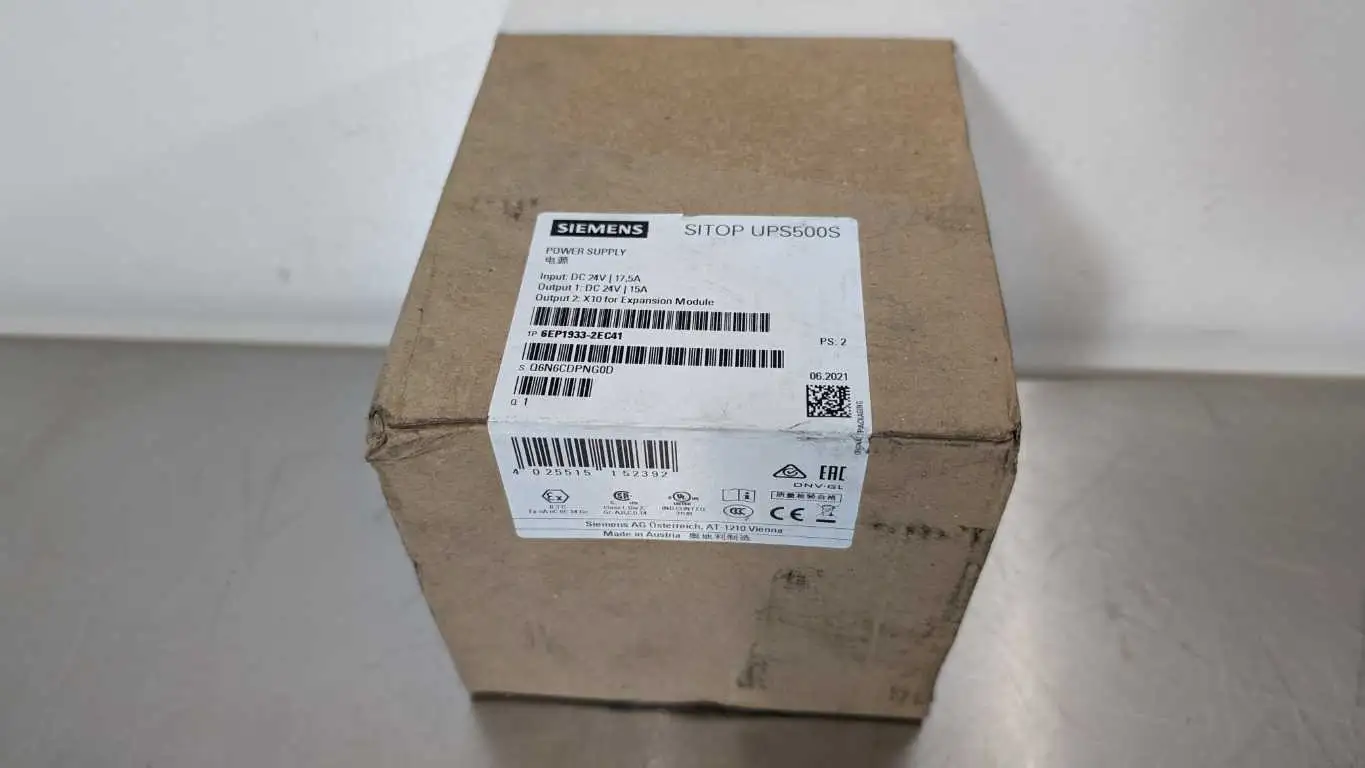 Siemens 6EP1933-2EC41 Power Supply SITOP UPS500S Factory Sealed