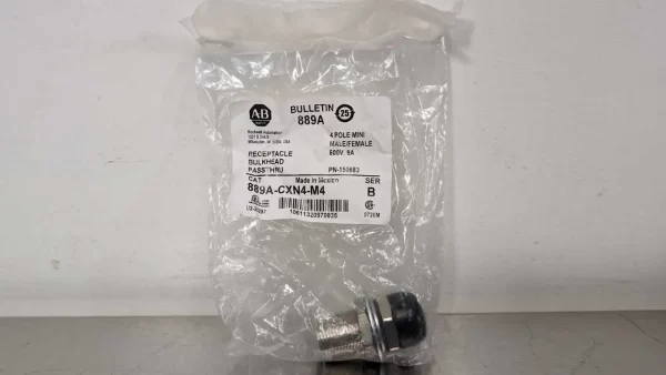 889A-CXN4-M4, Allen-Bradley, Receptacle Bulkhead Passthru, PN-150683