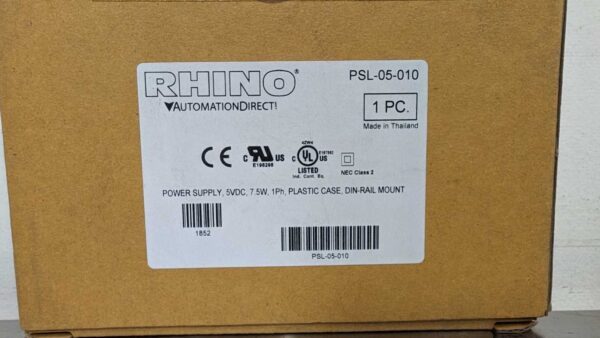 PSL-05-010, Rhino, Power Supply