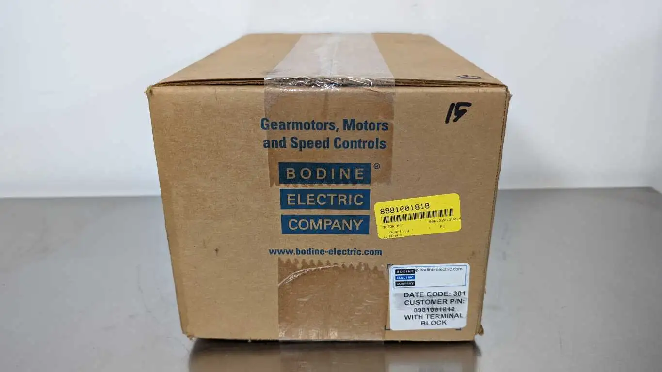 Bodine 8981001818 AC Motor 34Y6BFPP 1700 RPM 90W Factory Sealed