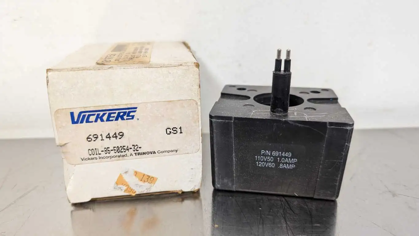 Vickers 691449 Solenoid Coil Eaton Double A 110/120VAC 1.0/0.8A 110/120VAC