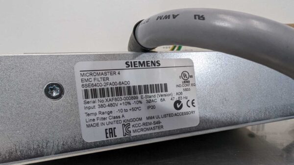 6SE6400-2FA00-6AD0, Siemens, MicroMaster 4 EMC Filter 5358 4 Siemens 6SE6400 2FA00 6AD0 1